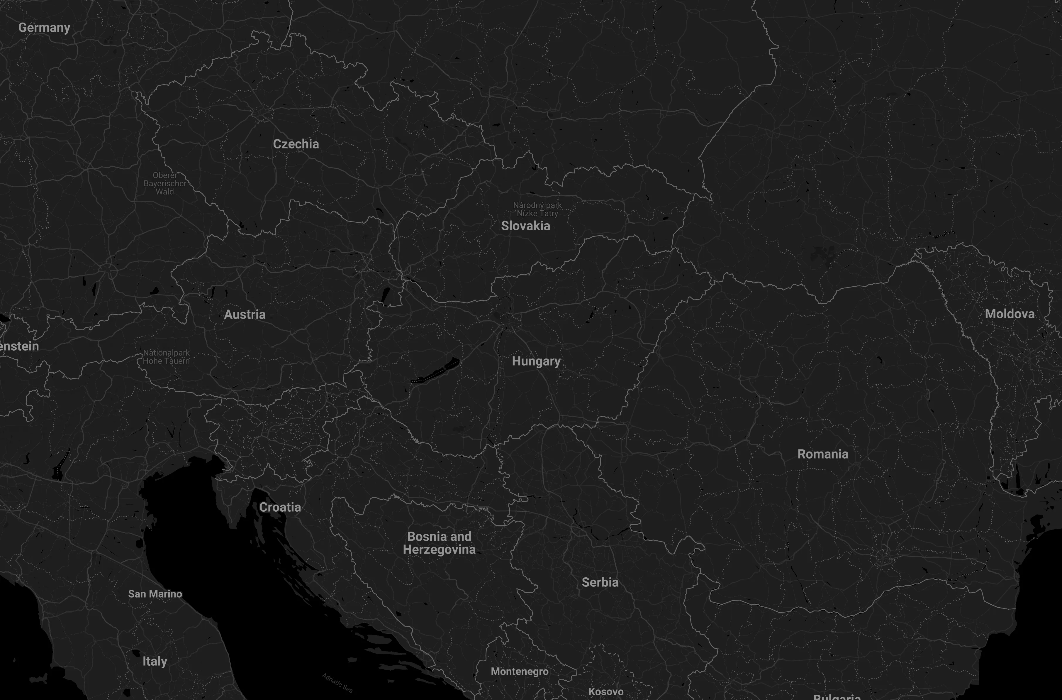 Közép-Európa térkép